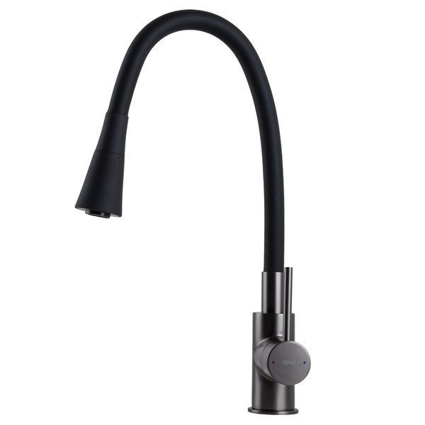 Змішувач для кухні TOPAZ LOFT TLF 8854-H39-GP-B01, Шланги TAQ-M0855 29369 фото