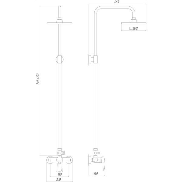 Душова система Globus Lux SEVA GLSV-0088 10907 фото