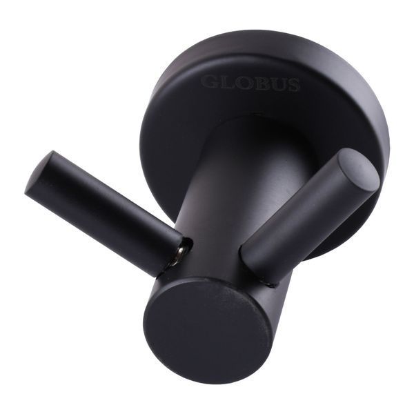 Гачок подвійний Globus Lux BS8415 чорний матовий SUS304 21193 фото