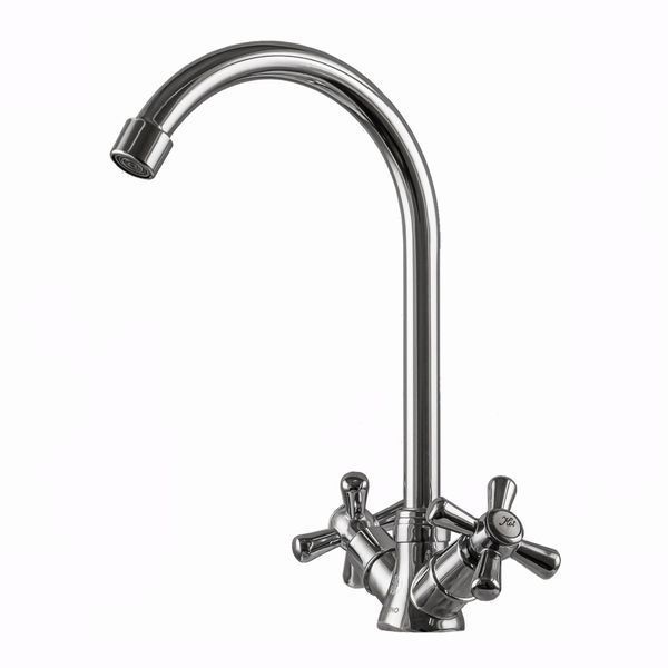 Змішувач для кухні DOMINO DK-H104-2N-CHROM хрест SHARM 11192 фото