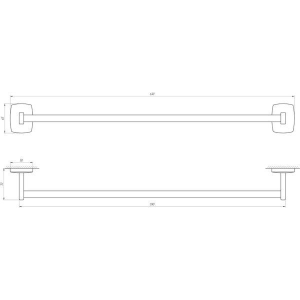 Тримач рушників Perfect Sanitary Appliances RM 1002-60 1145 фото