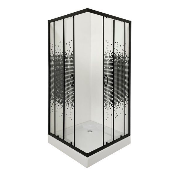 Душова кабіна квадратна NER L90TB.Mosaic (L90B.Mosaic) BRAVO (2уп.) 19820 фото