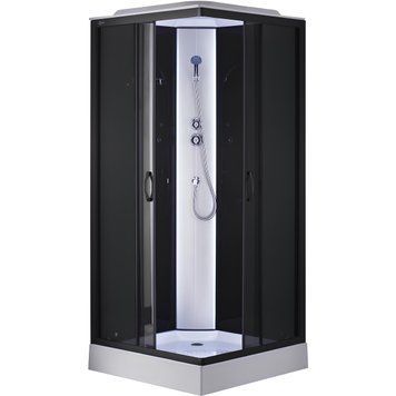 Душовий бокс квадратний NIDA L90GBB (L90B) BRAVO (4уп.) 26942 фото