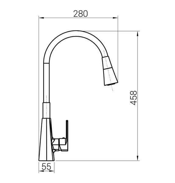 Змішувач для кухні DOMINO Dionis DDD-203SM-BR-B01 28452 фото