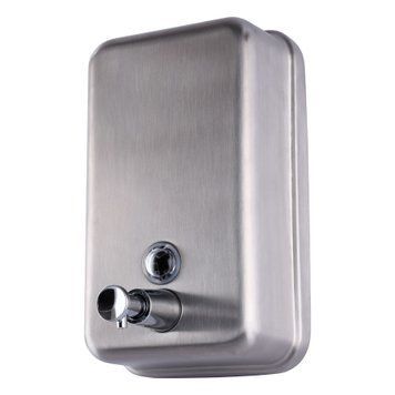 Дозатор рідкого мила HOTEC 13.111-1,0L вертикальний 1000мл,Stainless Steel SUS304 7806 фото