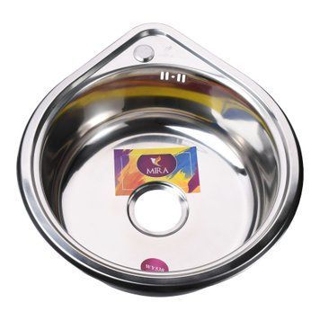 Мийка кухонна врiзна кругла 530х180 Polish MR 530 P Mira 14449 фото