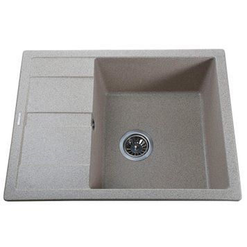 Гранітна мийка Globus Lux ONE мигдаль 650х500мм-А0008 21064 фото