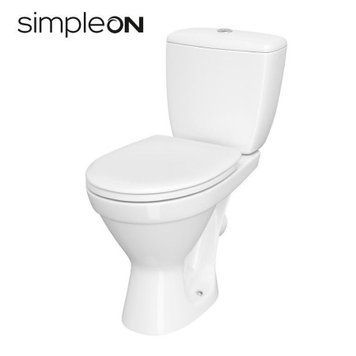 Компакт Cersanit 704 CERSANIA SIMPLEON 011 3/6 з дюропластовою кришкою LIFT 21261 фото
