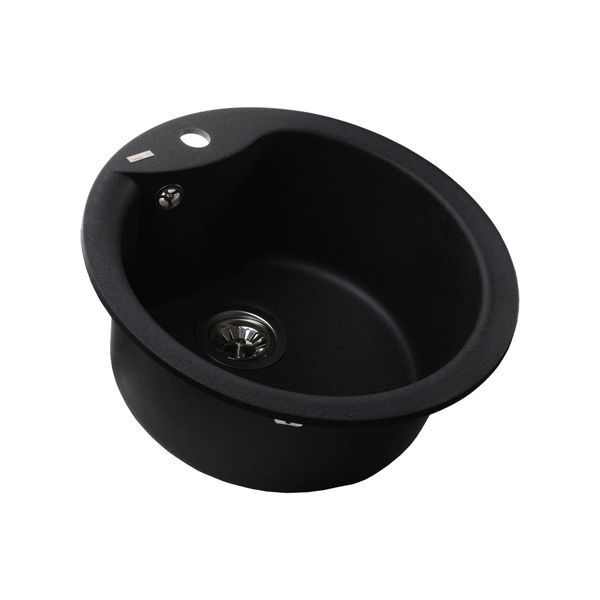 Гранітна мийка Globus Lux ORTA графіт 485мм-А0001 21894 фото