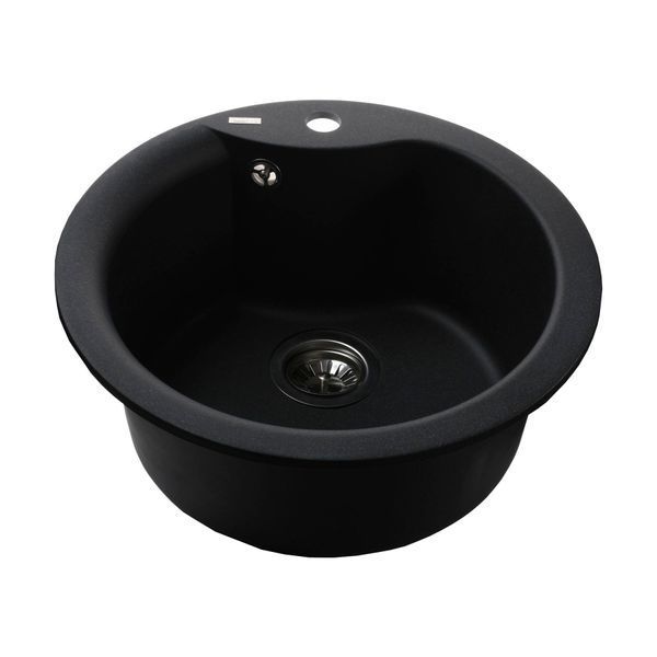 Гранітна мийка Globus Lux ORTA графіт 485мм-А0001 21894 фото