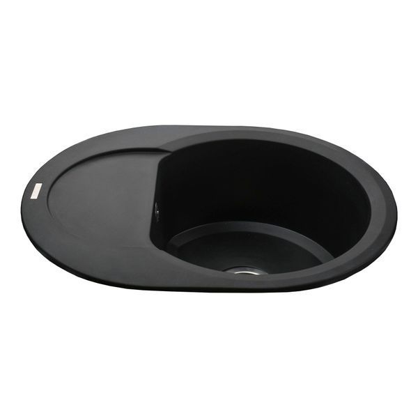 Гранітна мийка Globus Lux MORAINE чорний 600х470мм-А0001 22429 фото