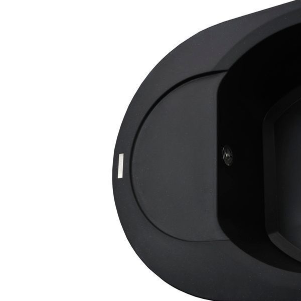 Гранітна мийка Globus Lux MORAINE чорний 600х470мм-А0001 22429 фото