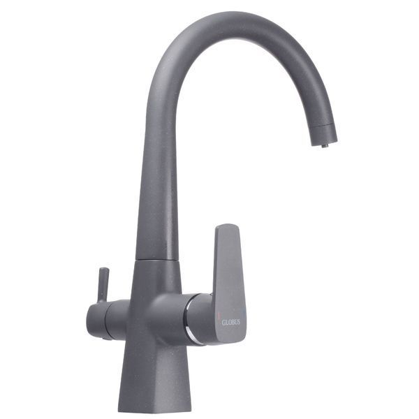 Змішувач для кухні під осмос Globus Lux LAZER GLLR-0999-3-TITANIUM 19256 фото