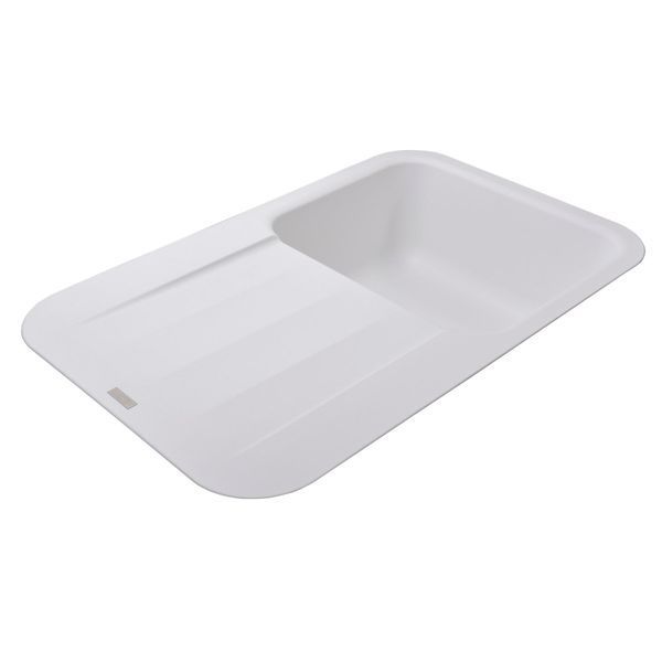 Гранітна мийка Globus Lux OBER білий 780х500мм-А0007 22439 фото