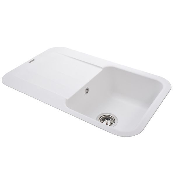 Гранітна мийка Globus Lux OBER білий 780х500мм-А0007 22439 фото