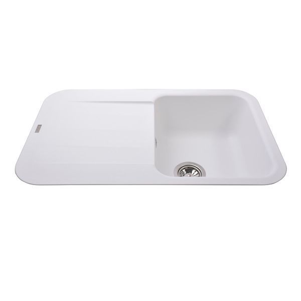 Гранітна мийка Globus Lux OBER білий 780х500мм-А0007 22439 фото