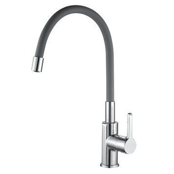 Змішувач для кухні DOMINO PRESTIGE DPS-203SLR-GREY 22593 фото