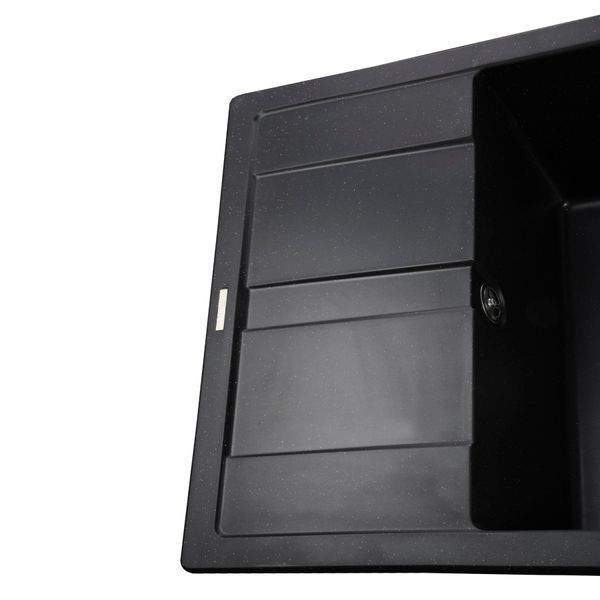 Гранітна мийка Globus Lux ONE чорний 650х500мм-А0002 21068 фото