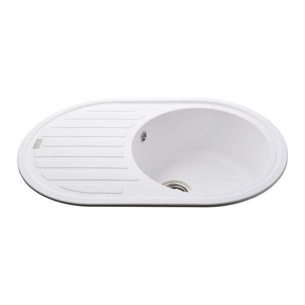 Гранітна мийка Globus Lux OHARA білий 770х500мм-А0007 22440 фото