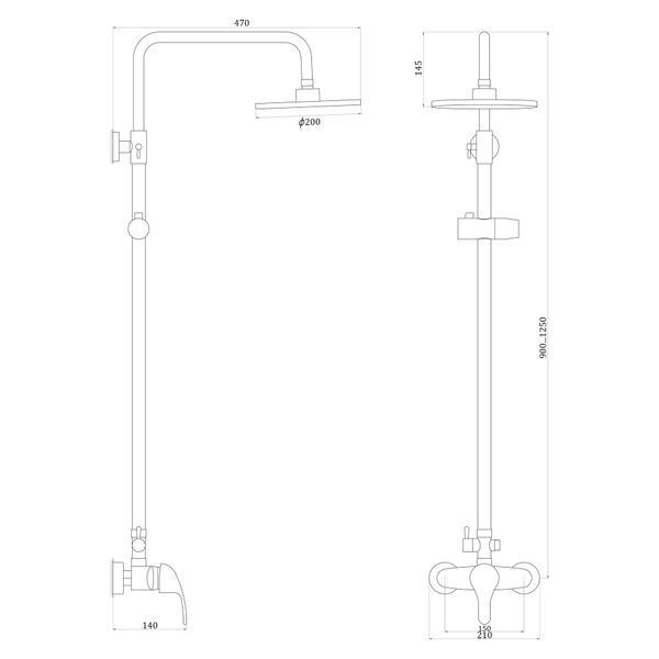 Душова система Globus Lux Solly GLSO-0044 18476 фото