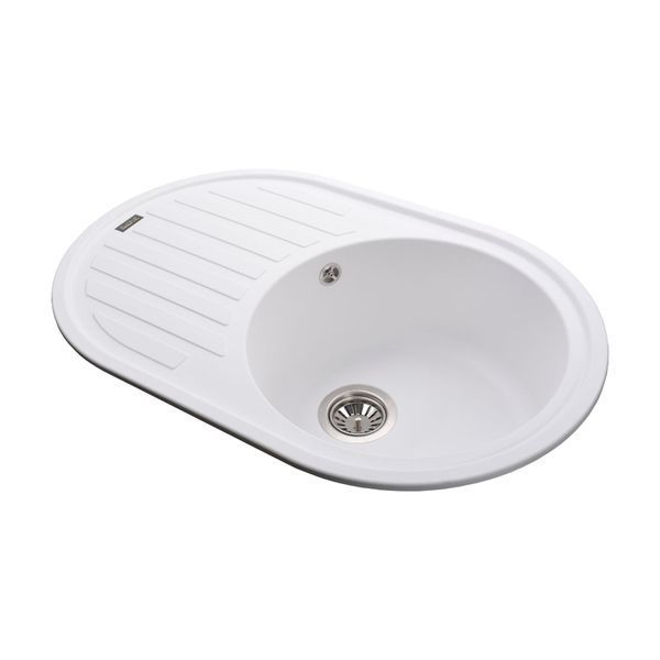 Гранітна мийка Globus Lux OHARA білий 770х500мм-А0007 22440 фото
