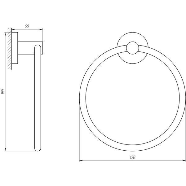Тримач рушників Perfect Sanitary Appliances SP 8113 4564 фото