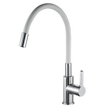 Змішувач для кухні DOMINO PRESTIGE DPS-203SLR-WHITE 22594 фото