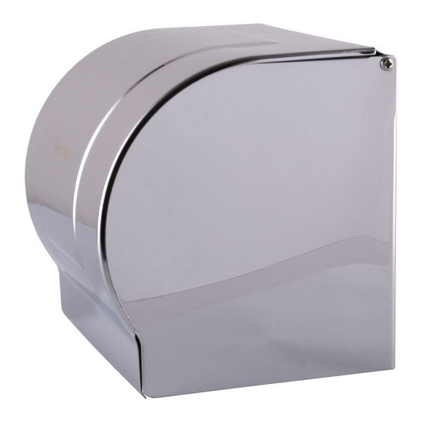 Тримач туалетного паперу HOTEC 16.623а з кришкою, (122*120*126mm) Stainless Steel 7813 фото