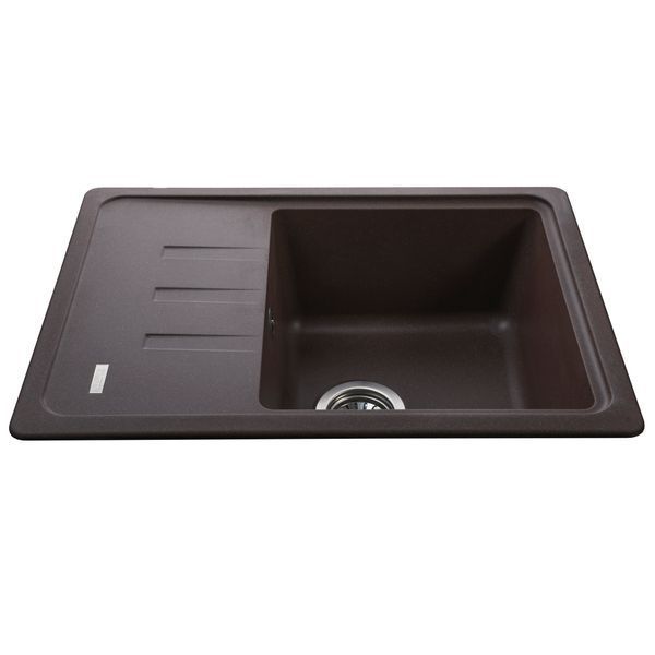 Гранітна мийка Globus Lux MONO коричневий 620х435мм-А0006 22452 фото
