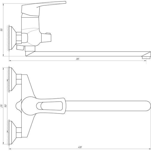 Змішувач для ванни DOMINO SIRIUS DSV-208 10456 фото