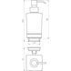 Дозатор рідкого мила TOPAZ TKB 9933A-BL чорний 21297 фото 4