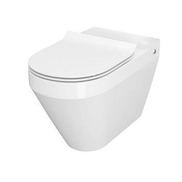 Унітаз компакта Cersanit CREA 010/020 OVAL з сидінням дюропл SLIM LIFT (без бачка) 20681 фото