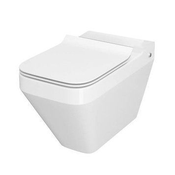 Унітаз компакта Cersanit CREA 010/020 SQUARE з сидінням дюропл SLIM LIFT (без бачка) 20683 фото