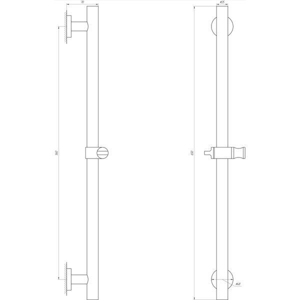 Душова стійка Globus Lux SUS-1106 15058 фото