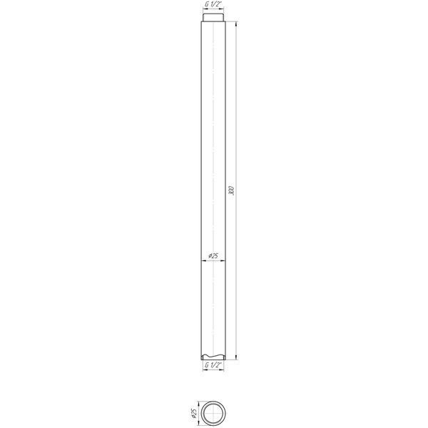 Трубка для подовження штанги Globus Lux ST300-TUBE 16860 фото