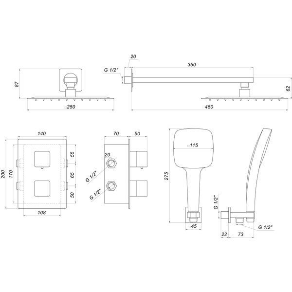 Душова система Globus Lux GLM-405-TT-SMART 22022 фото