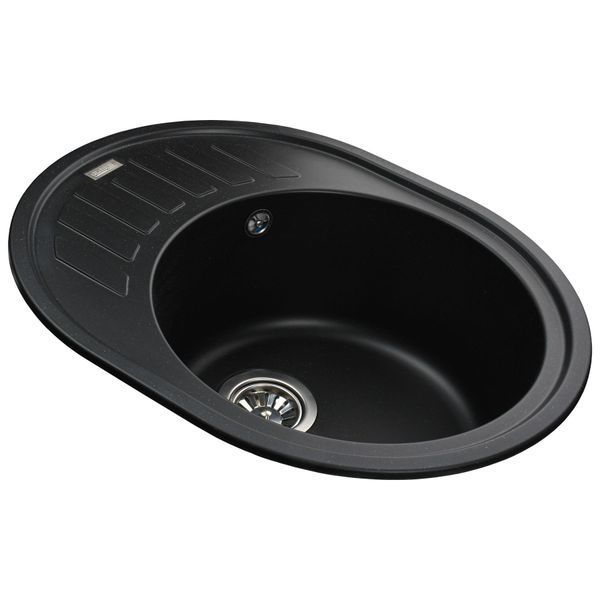 Гранітна мийка Globus Lux ARNO чорний 620х500мм-А0002 20962 фото
