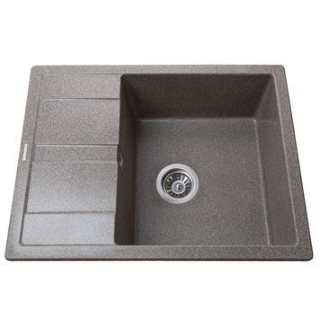 Гранітна мийка Globus Lux ONE мокко 650х500мм 23498 фото