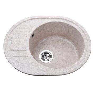 Гранітна мийка Globus Lux ARNO мигдаль 620х500-А0008 20963 фото