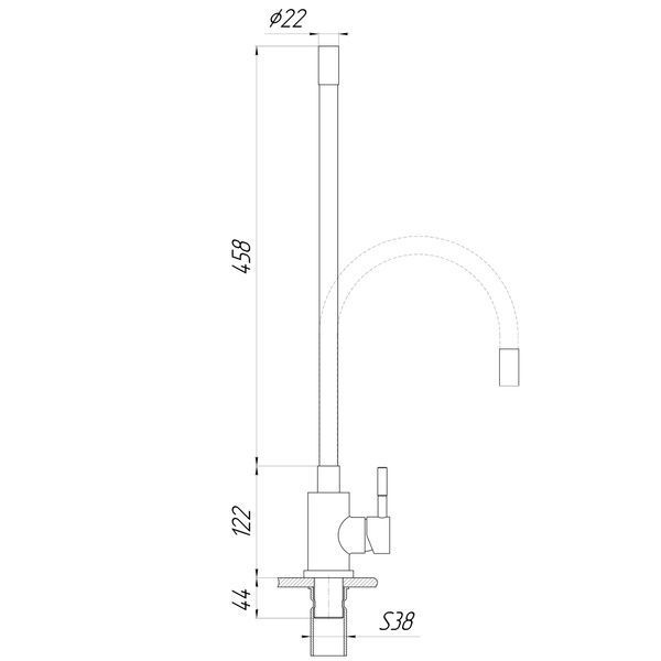 Змішувач для кухні Globus Lux ALPEN SBT1-203S-BG15 27905 фото