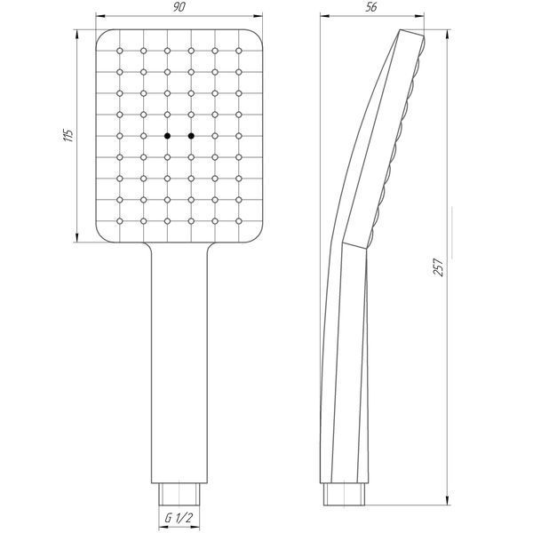 Душова лійка Globus Lux NS-002-BB 21208 фото