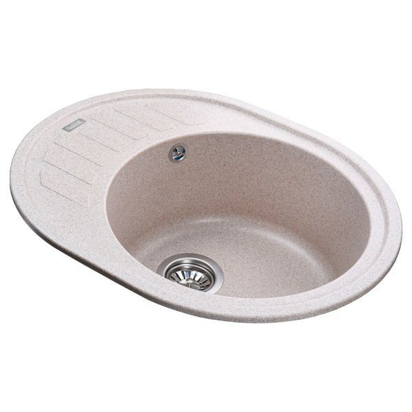 Гранітна мийка Globus Lux ARNO мигдаль 620х500-А0008 20963 фото