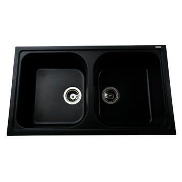 Гранітна мийка Globus Lux MALAREN чорний 860х500мм-А0002 11508 фото