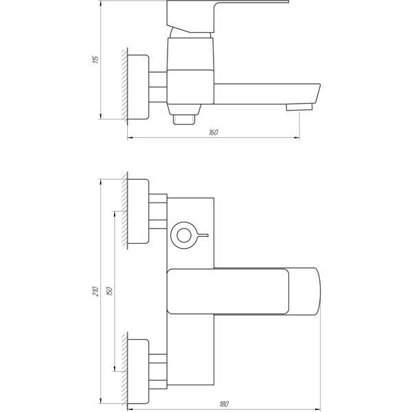 Змішувач для ванни DOMINO MALIBU DMM-102N 13702 фото