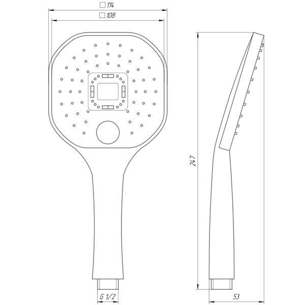 Душова лійка Globus Lux NS-003-BB 21210 фото
