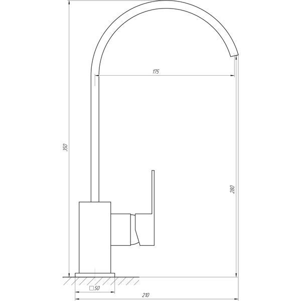 Змішувач для кухні Globus Lux Milano GLM-0203L 14942 фото