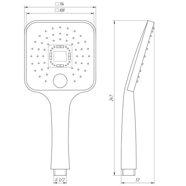 Душова лійка Globus Lux NS-003-00 21212 фото