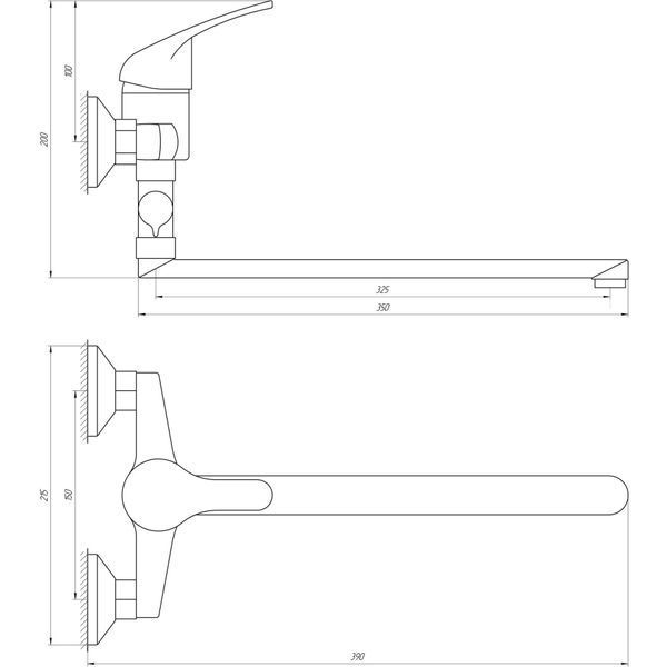 Змішувач для ванни Globus Lux Solly GLSO-0108 13279 фото
