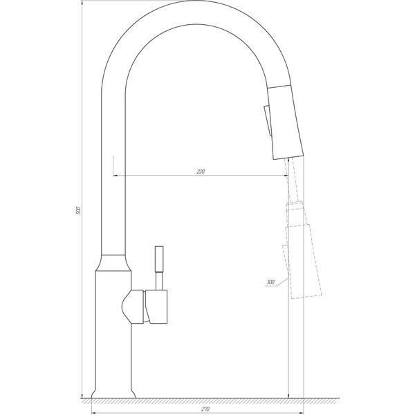 Змішувач для кухні Globus Lux ALPEN SBT1-2033 20281 фото