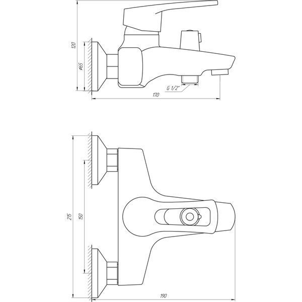 Змішувач для ванни DOMINO SIRIUS DSV-102NE 17577 фото
